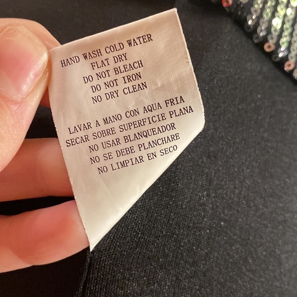 As U Wish black gold silver sequin one shoulder mini dress short tight fitted S‌ - Picture 13 of 15